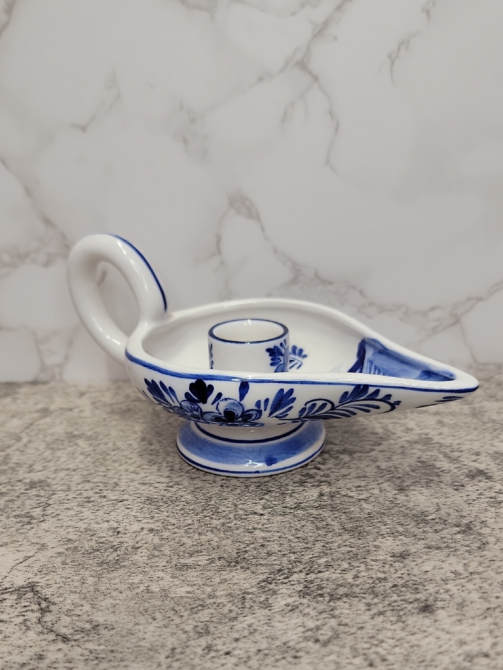 Vintage Delft Blue Candle holder